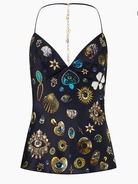 Camilla Amulets and Alchemy Silk Top